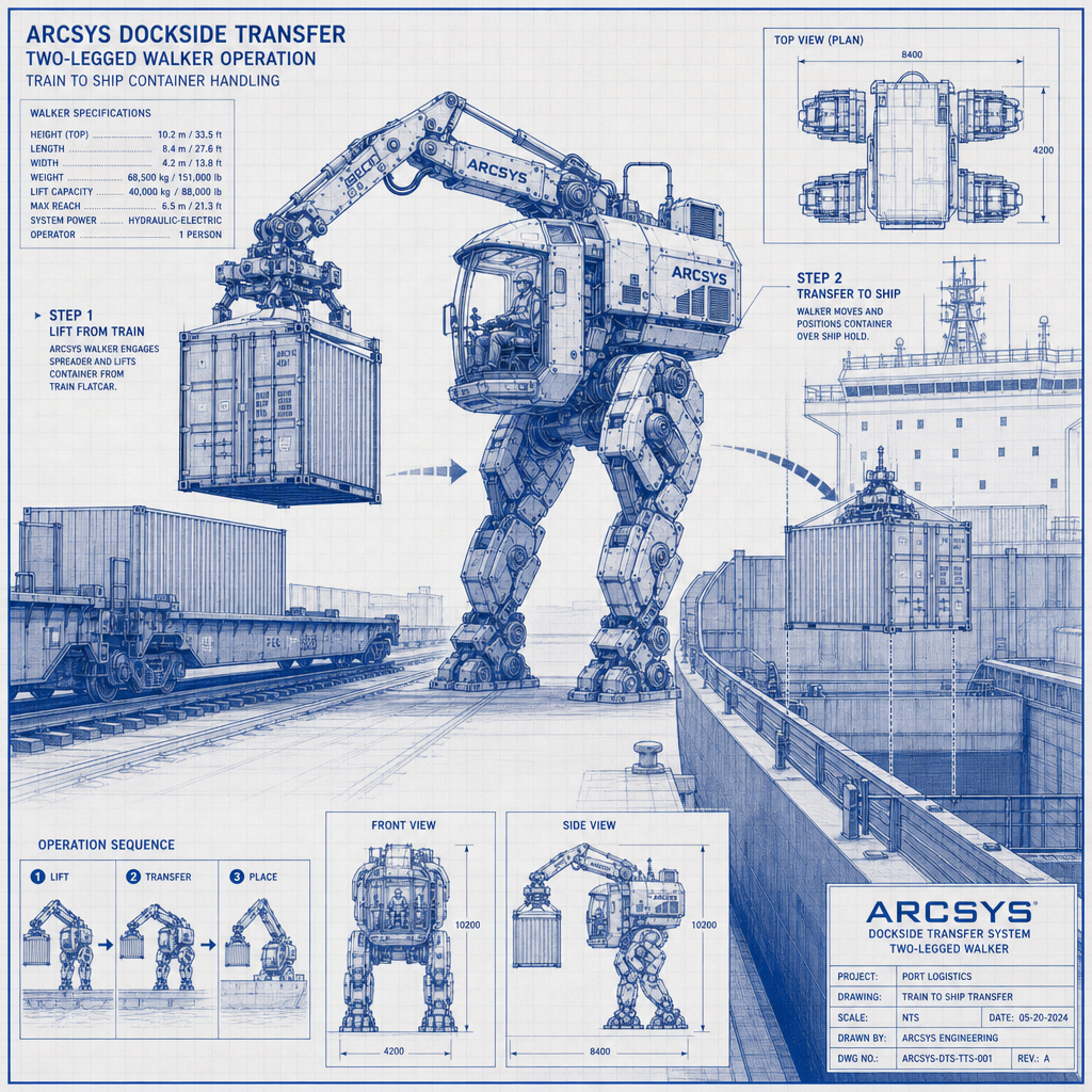Bipedal Off Loader Walker